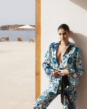 Wrap Top Twenty 29 με γαλάζιο print