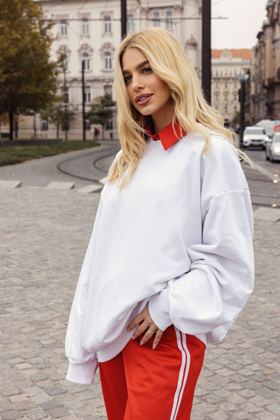 Combos Sweatshirt Oversized Printed Amour & Attire